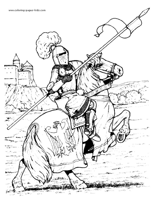 Snudurvaselin: Free Coloring Pages Knights
